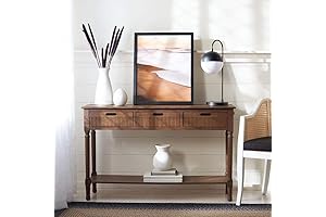 Safavieh Home Collection Landers Brown 3-Drawer Console Entryway Table