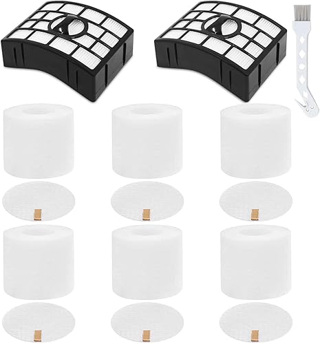 NV752 AZ1002 - Filtros de vacío para Shark Rotator Powered Lift-Away AZ1002 NV650 NV650W NV651 NV652 NV750 NV750W NV751 NV752 AX950 AX951 AX952, 2