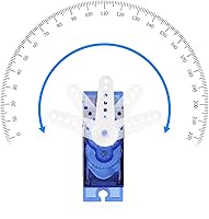 Vista 5 de 2PCS SG90 0.32 oz Servo Motor Micro Servo Metal Geared Kit Mini Servos para RC Robot Helicóptero Avión Controles Coche Barco con Cable (SG90)