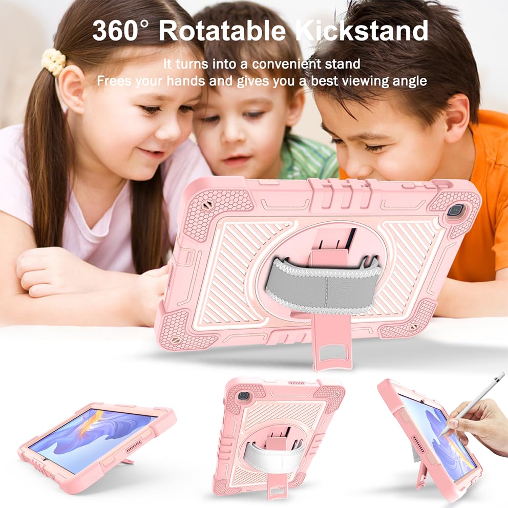 Étui robuste Honor Pad X8 10.1 pouces antichoc or rose