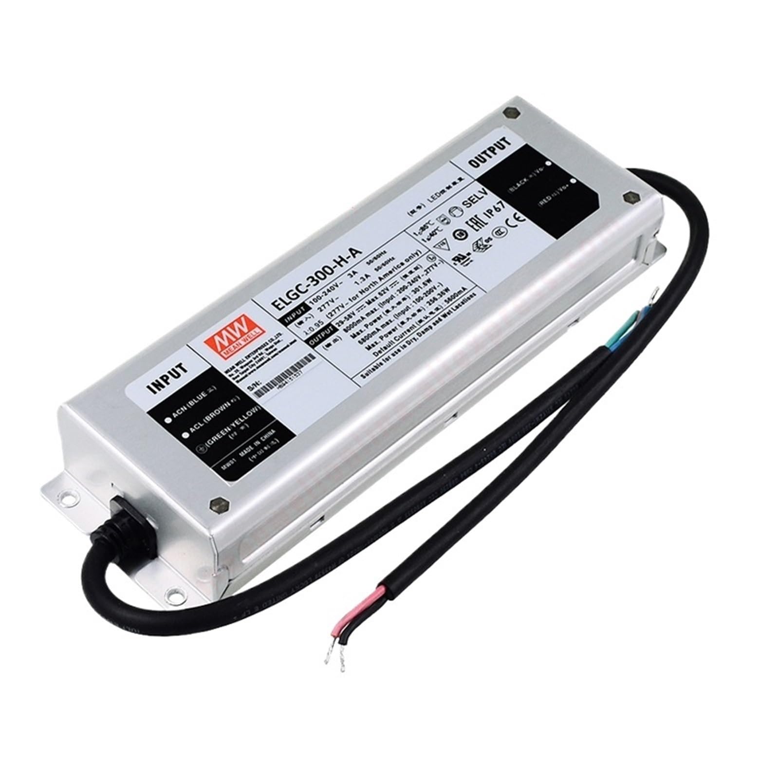 Fcarumiqp Elgc-300-H-Ada Outdoor Ip67 Waterproof Led Power 5600Ma 300W Constant Mode Dimming Led Driver