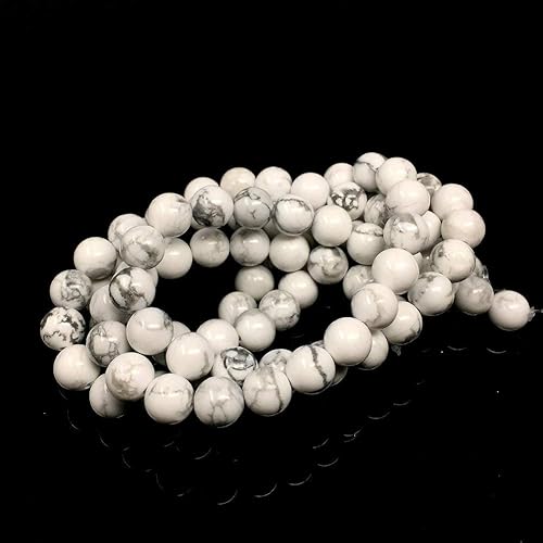 Miniatura 33 de Cuentas de piedra para hacer joyas, piedras preciosas naturales redondas sueltas espaciadoras para pulseras, collares y aretes, Piedra Kit