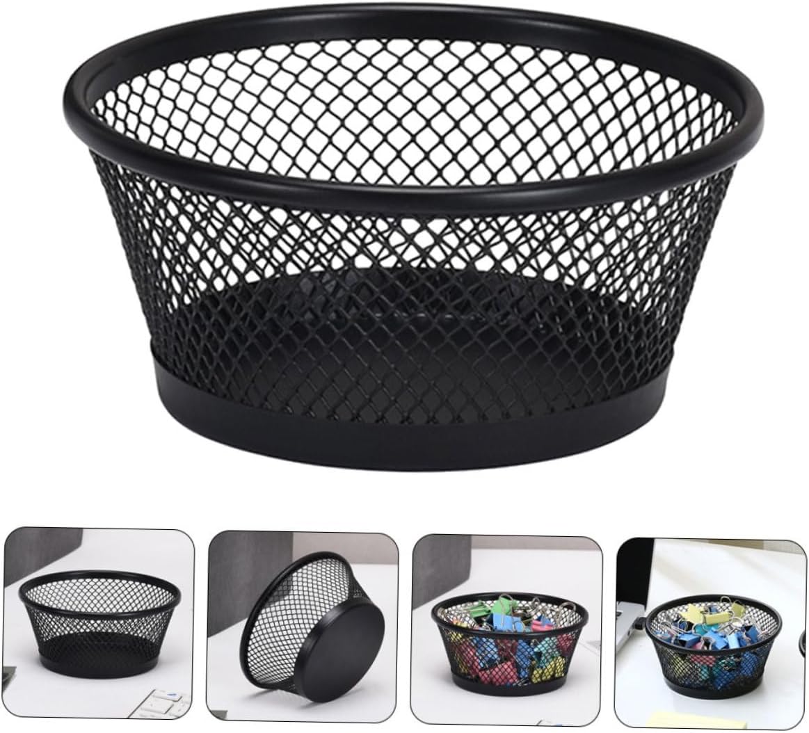 Stackable Cone Paper Clip Holder Mesh Desktop Organizer for Office Supplies Iron Storage Container for Clips for Desk Organization