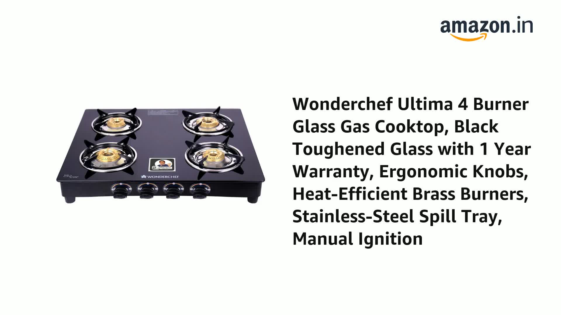 wonderchef gas stove automatic
