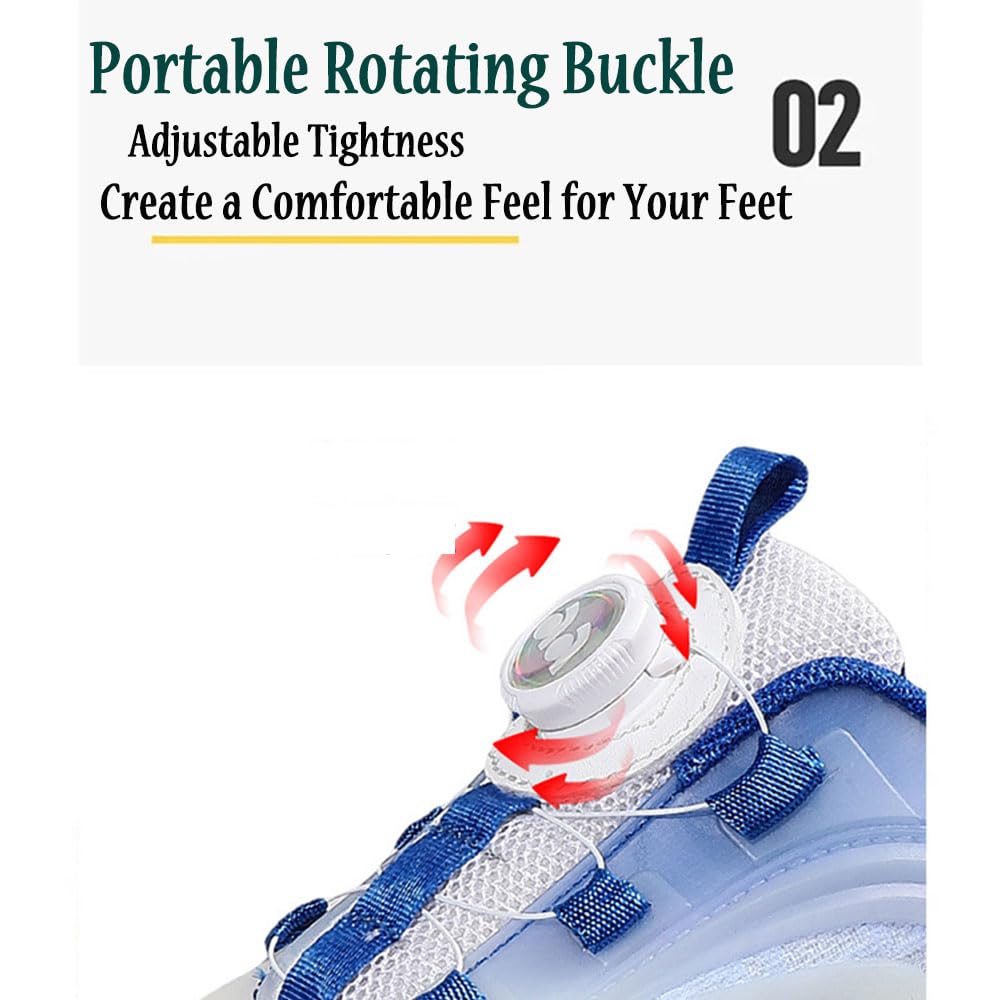 Surwin Chaussures à roulettes Rétractable Détachable Enfant Fille Garçon Basket Roller