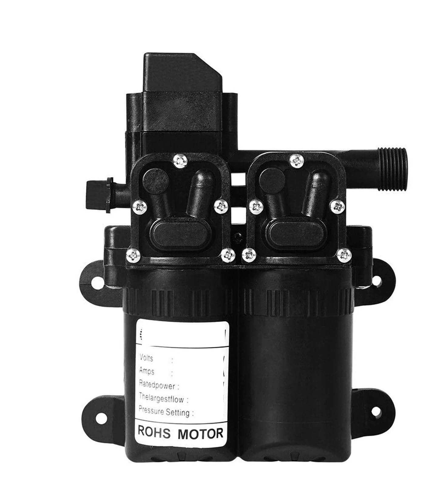 CUDTAPI Sturdy High Pressure Diaphragm Water Pump DC 12V 5.5L/Min Self-priming With Automatic