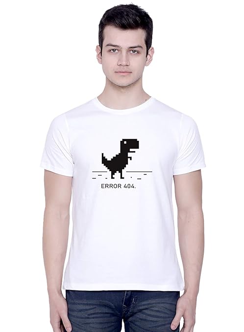 CreativiT Graphic Printed T-Shirt for Unisex Error 404 Tshirt