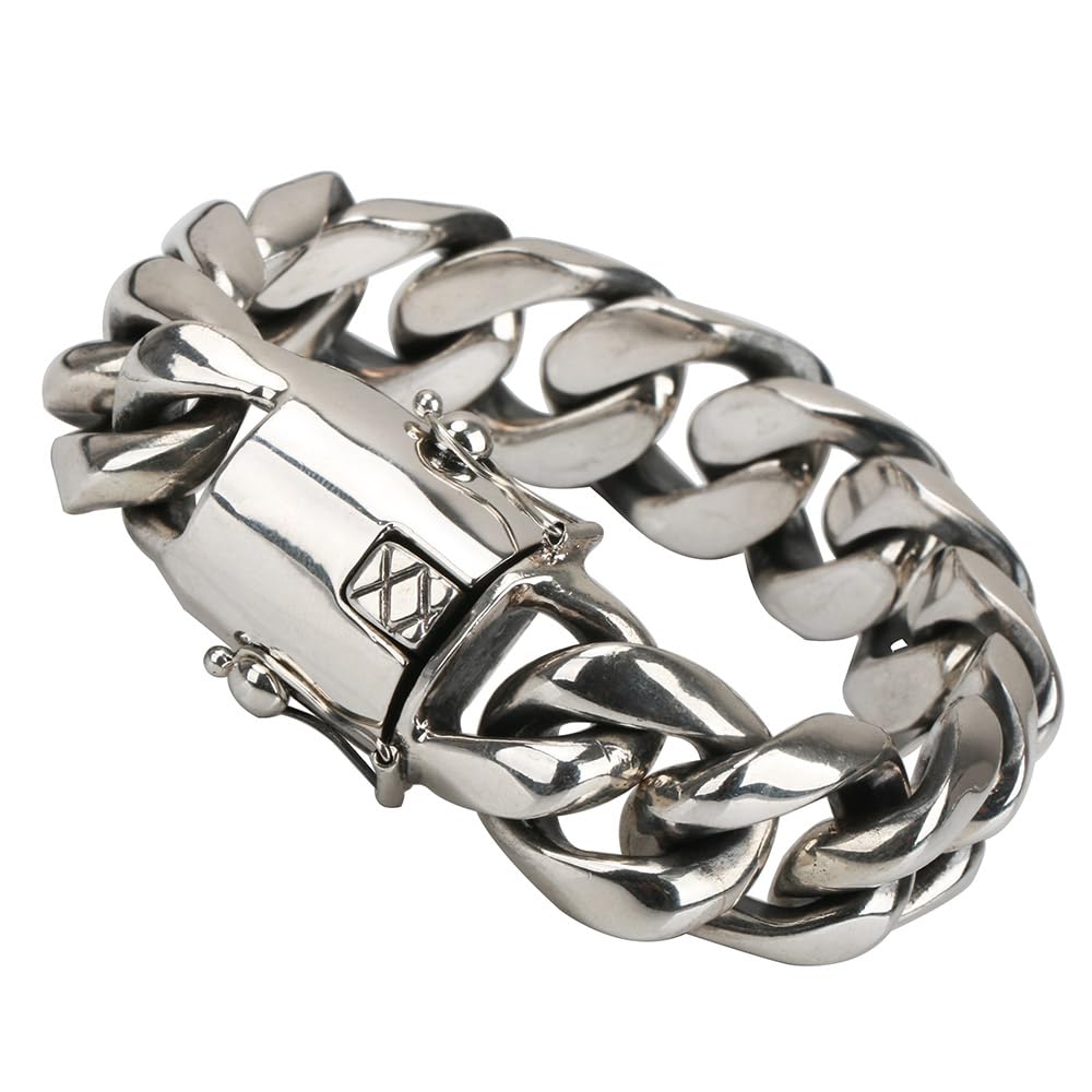 Amazon | [silver KYASYA]超重厚 シルバー925 喜平ブレスレット