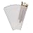 Quotidian White Flat Medium Glassine Paper Bags 3 x 10 (8 x 25.4cm) Pack of 100 - Birthday Treat Grocery Decorative Bread Popcorn