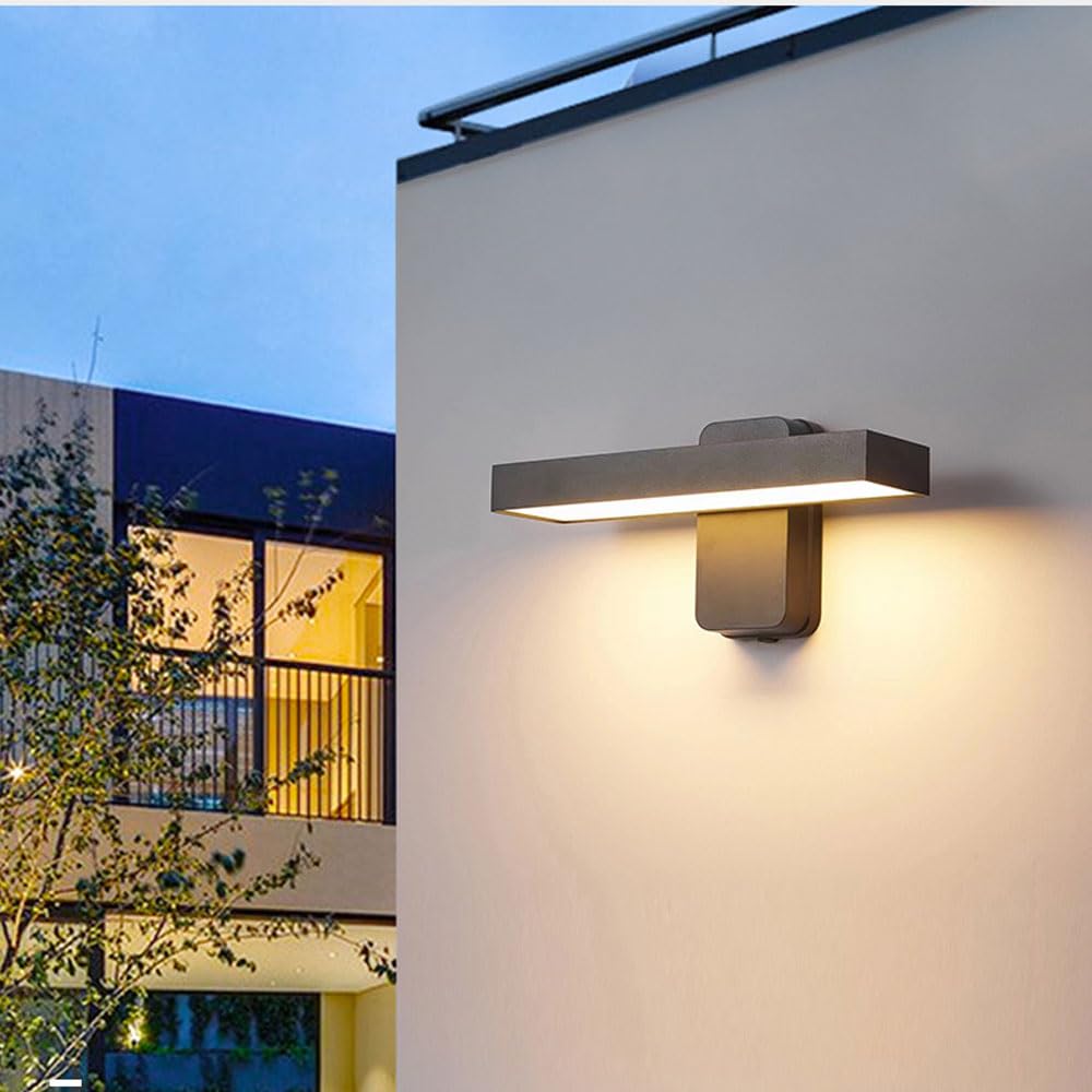 KXEcoLife Wall lights for bedroom Outdoor Exterior Lighting Fixtures LED 12W 18W 24W 30W Warm White 3000K Mount Porch Lights Lamp For Patio Garage