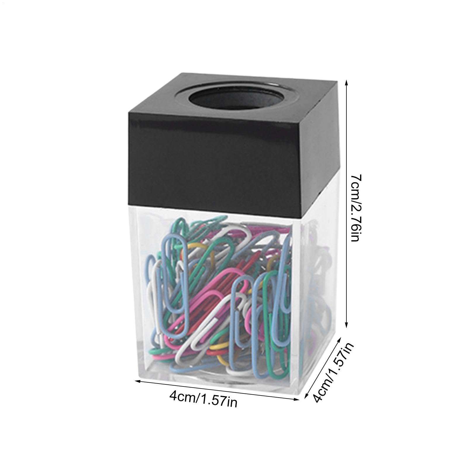Porta Clip Magnetico Portatile | Dispenser Organizer Magnetico per Graffette Per Scrivania Ufficio Casa Scuola Posto Di Lavoro Forniture Contenitore Cassetto