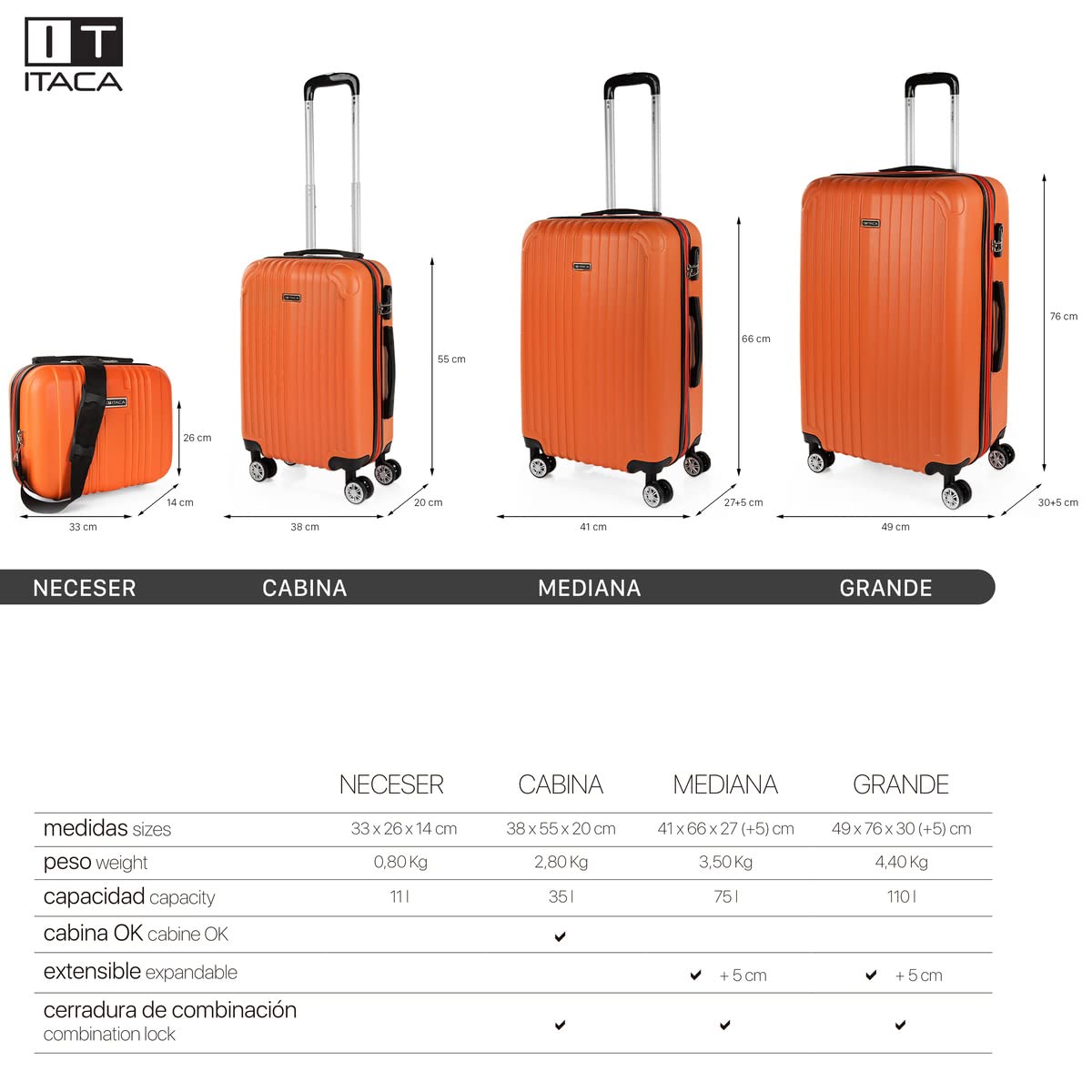 Beauty Case da Viaggio Donna e Uomo Abs - Valigia Portare a Mano Beauty Ca