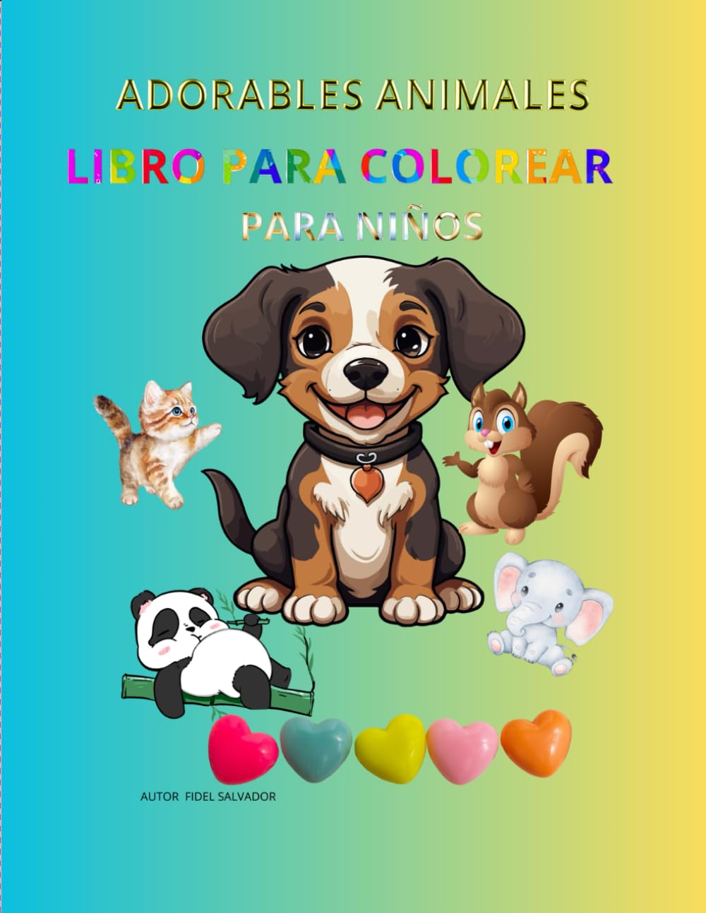 ADORABLES ANIMALES: LIBRO PARA COLOREAR PARA NIÖOS (Spanish Edition)