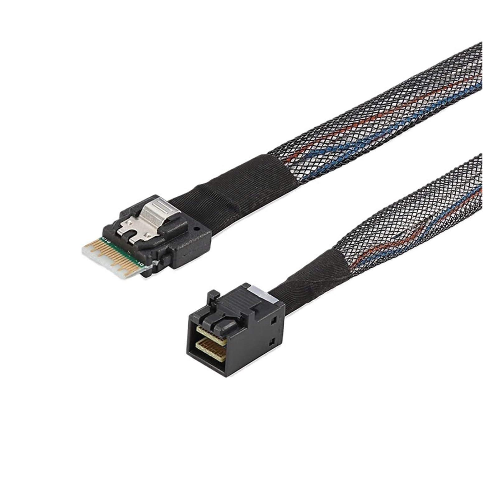 CableDeconn - Cavo PCI-E 4.0 Ultraport Slimline MI NI SAS38P 8654 4i a SFF-8643 MI NI HD, 1 m
