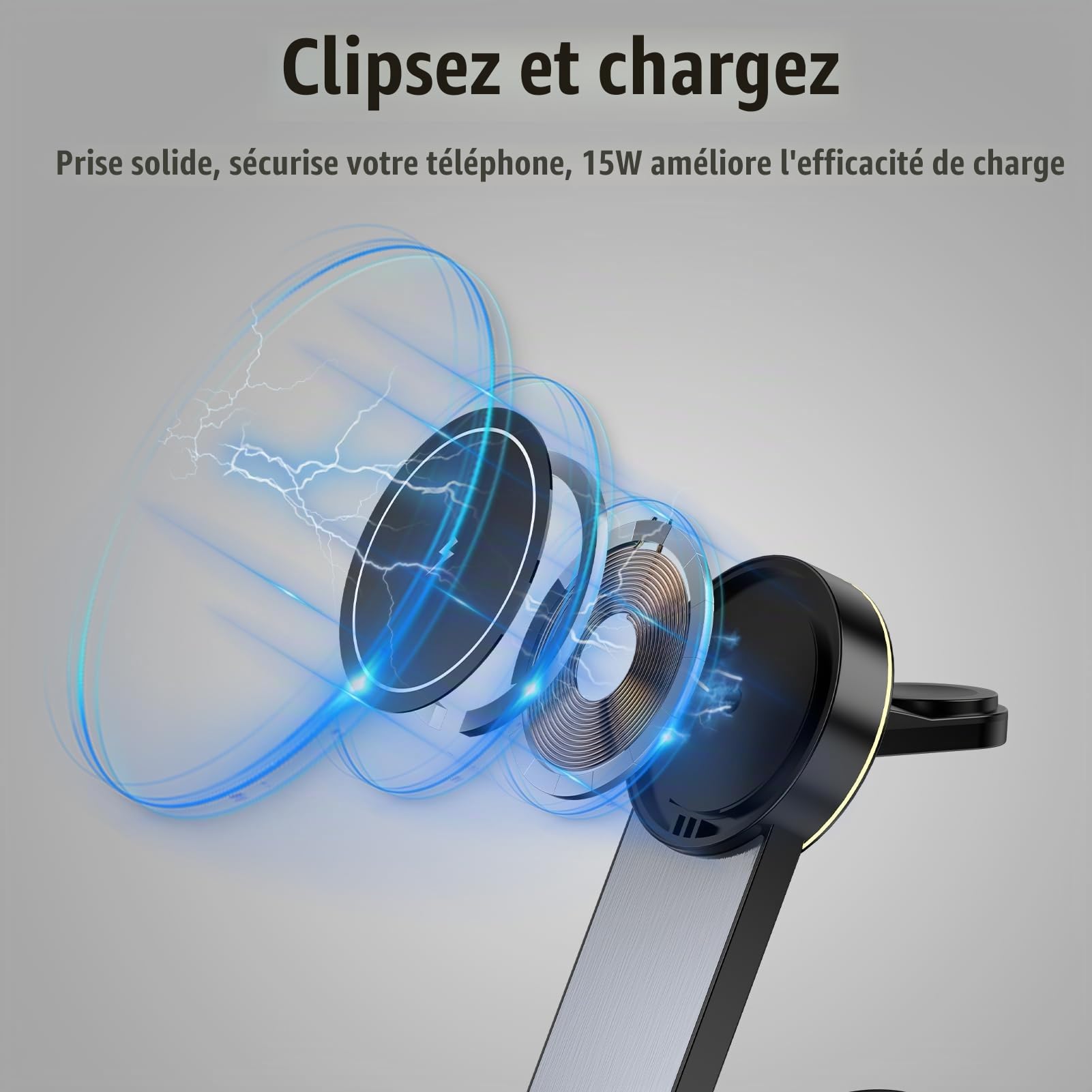 Chargeur Induction iphone, Magnétique Chargeur 3 en 1 Apple for mag-Safe iphone 15 16 14 13 Pro Max, Chargeur sans Fil for iwatch 9 Ultra 8, Wireless Charger for Airpods Pro 3/2 with Light