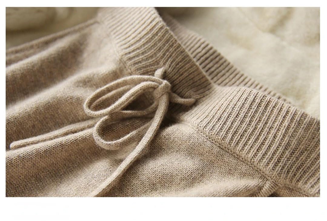 Sweejim Maglione Lavorato A Maglia Tasche con Coulisse Gonne per Donna Set di Gonne in Due Pezzi di Lana 2 Abito Invernale Ampio