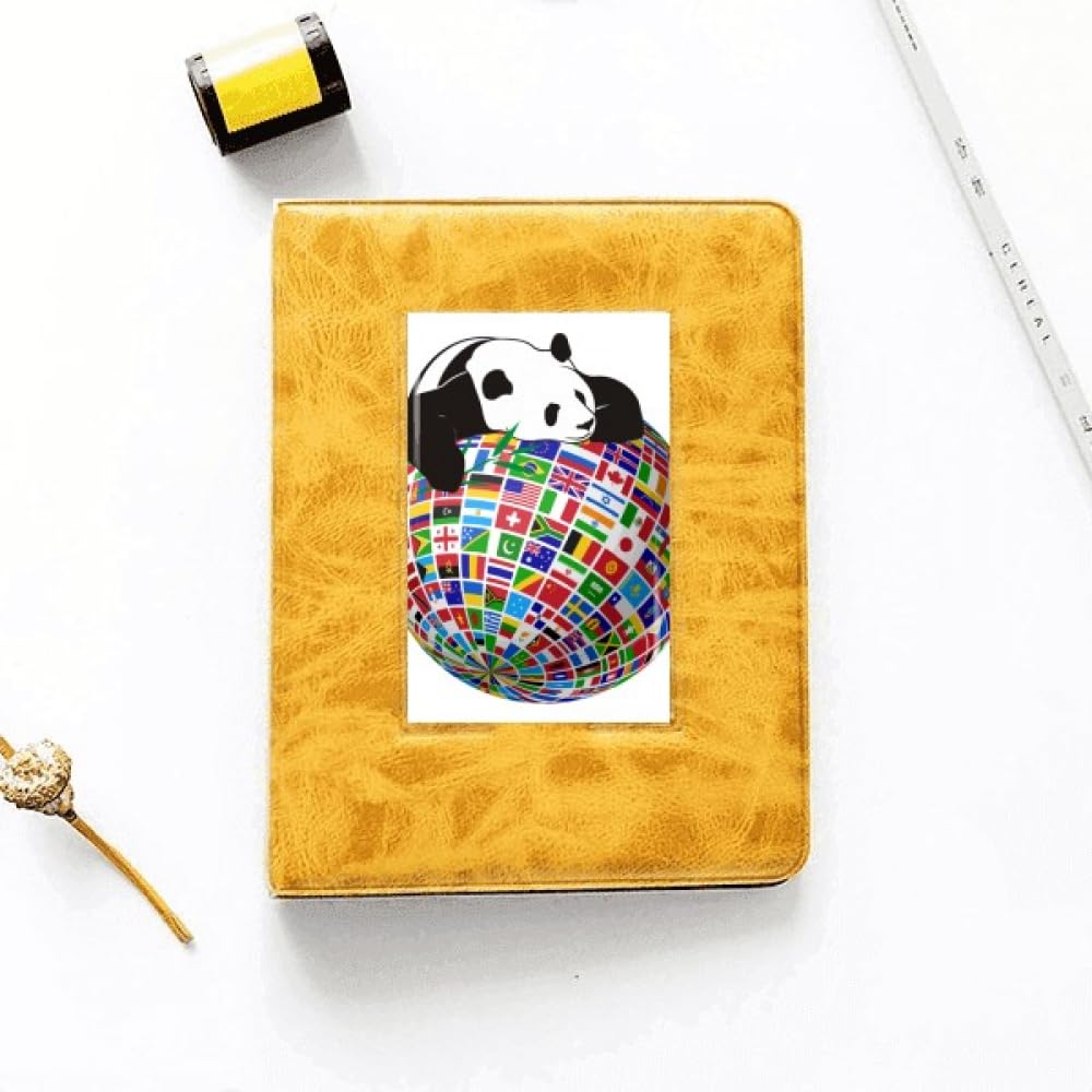 no/no Panda Posture Flag Earth Art Deco Fashion Photo Album Family Wedding Picture 4x6