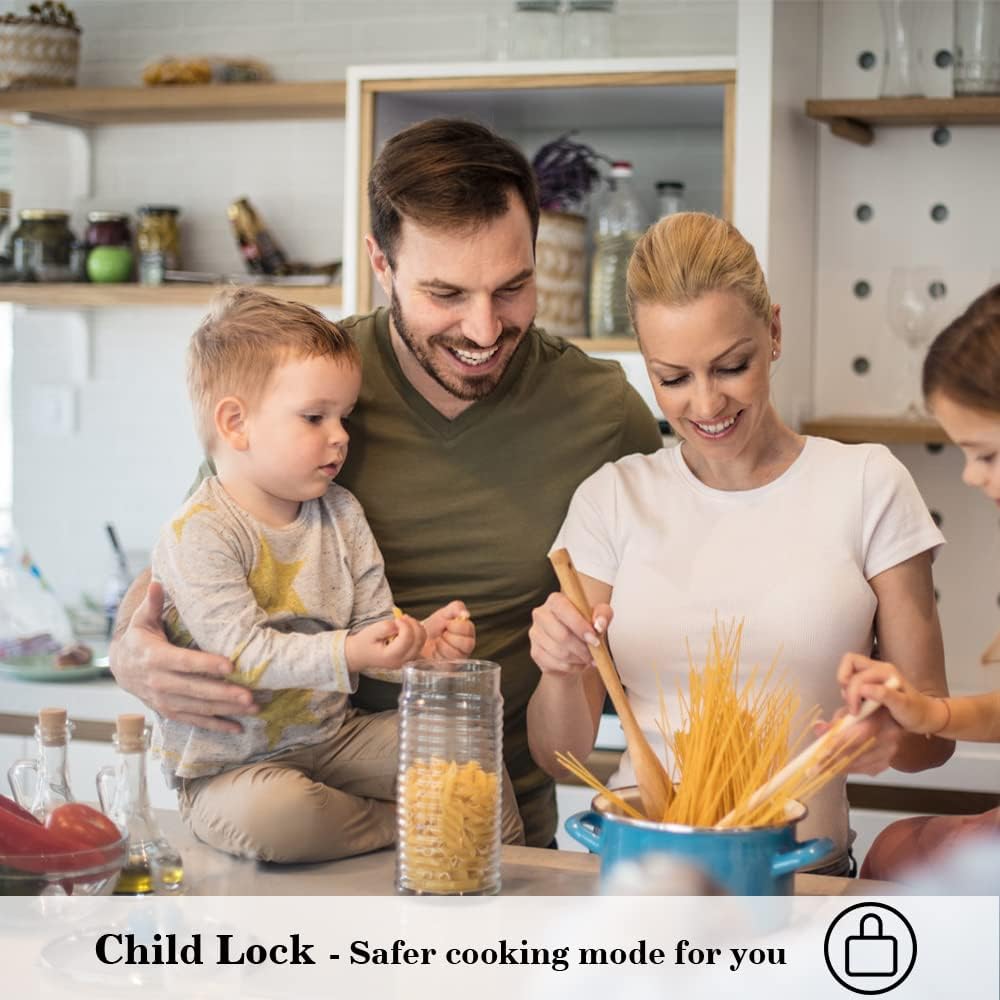 COVERCOOK Piano cottura a induzione, piano cottura 4 fuochi con funzione Bridge, 59 cm, Funzione Power Boost, 9 livelli di potenza, Nero, 7200 W COVERCOOK Piano cottura a induzione, piano cottura 4 fuochi con funzione Bridge, 59 cm, Funzione Power Boost, 9 livelli di potenza, Nero, 7200 W