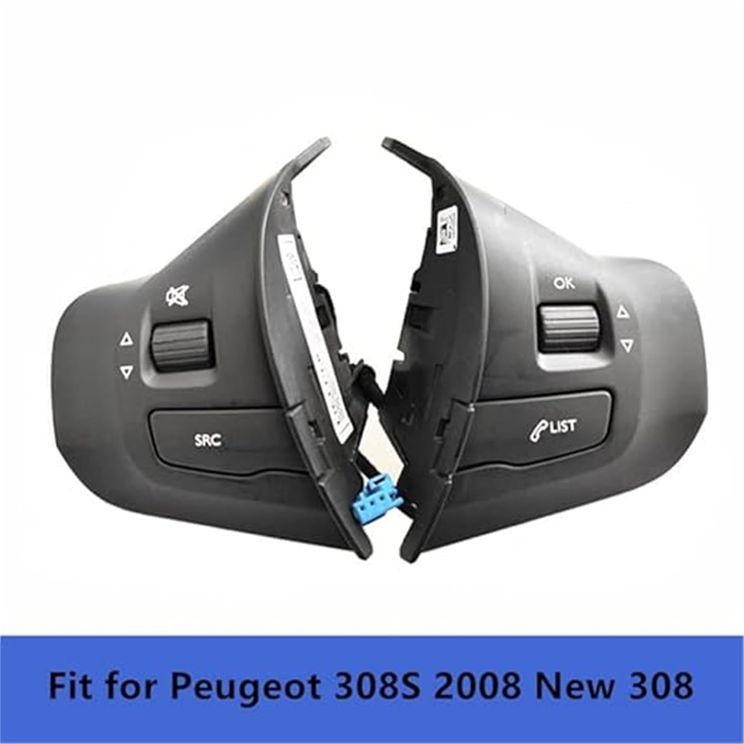 Car Cruise Switch, for Peugeot 308S / 2008/308, Car Steering Wheel Buttons Control Switch Pushbutton Switches