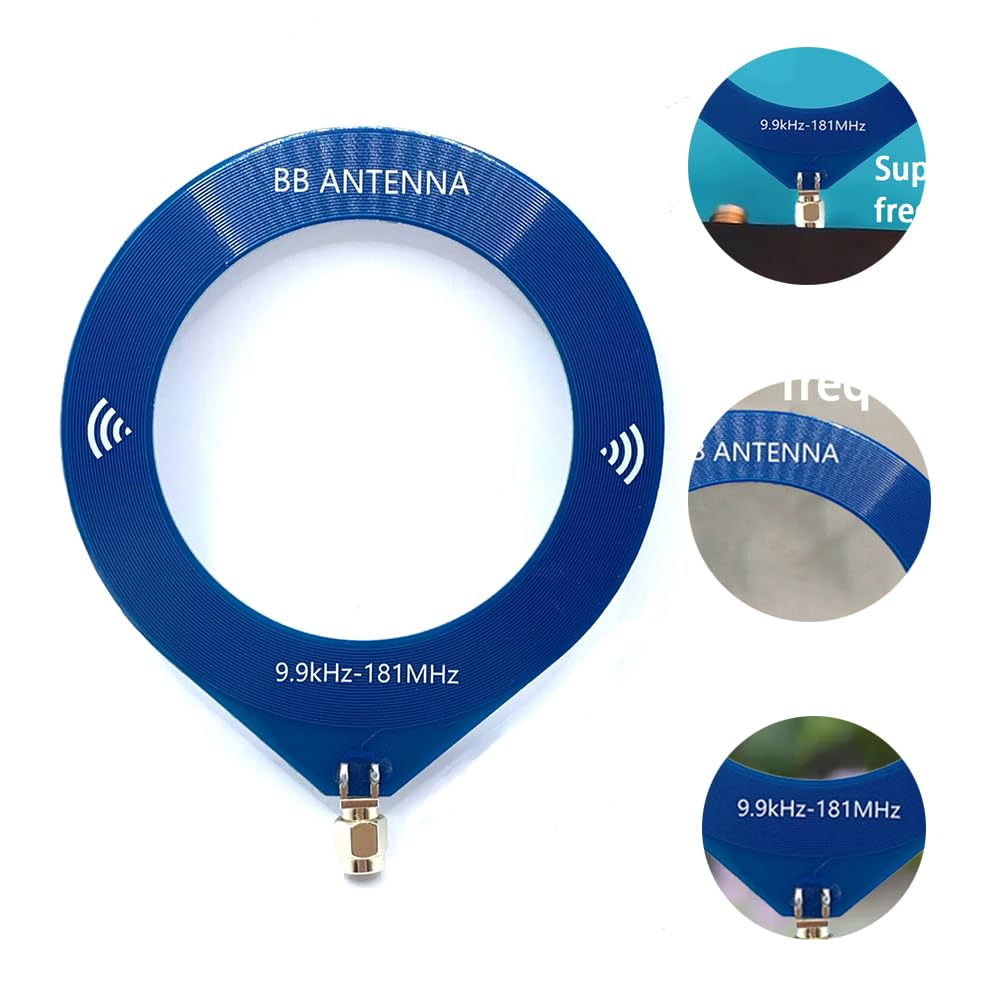 Mini antena, rango de frecuencia de 9,9 kHz a 181 MHz, interfaz de pin SMA para una mejor comunicación por radio
