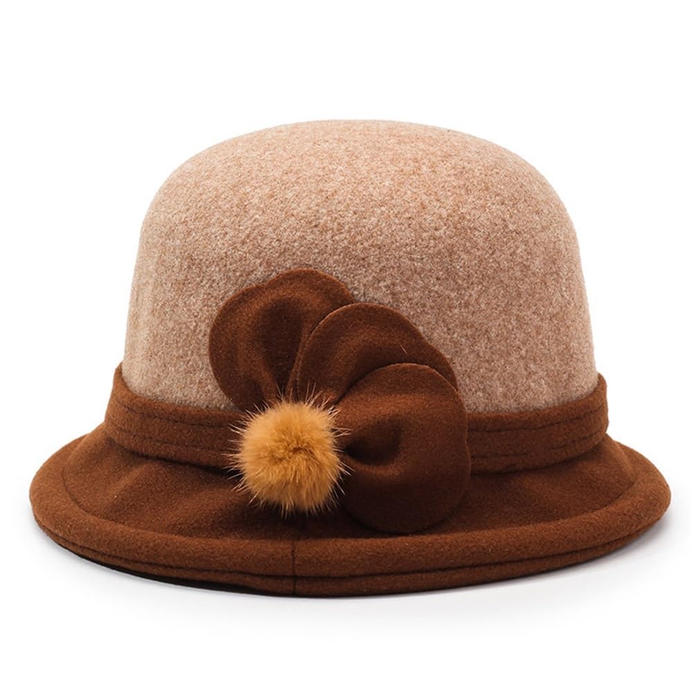 Chapeau Fedora en Feutre pour femme idéal pour les sorties d'hiver et cérémonies