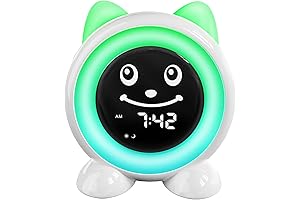 I·CODE Kids Alarm Clock with Night Light, Sleep Training Clock for Children