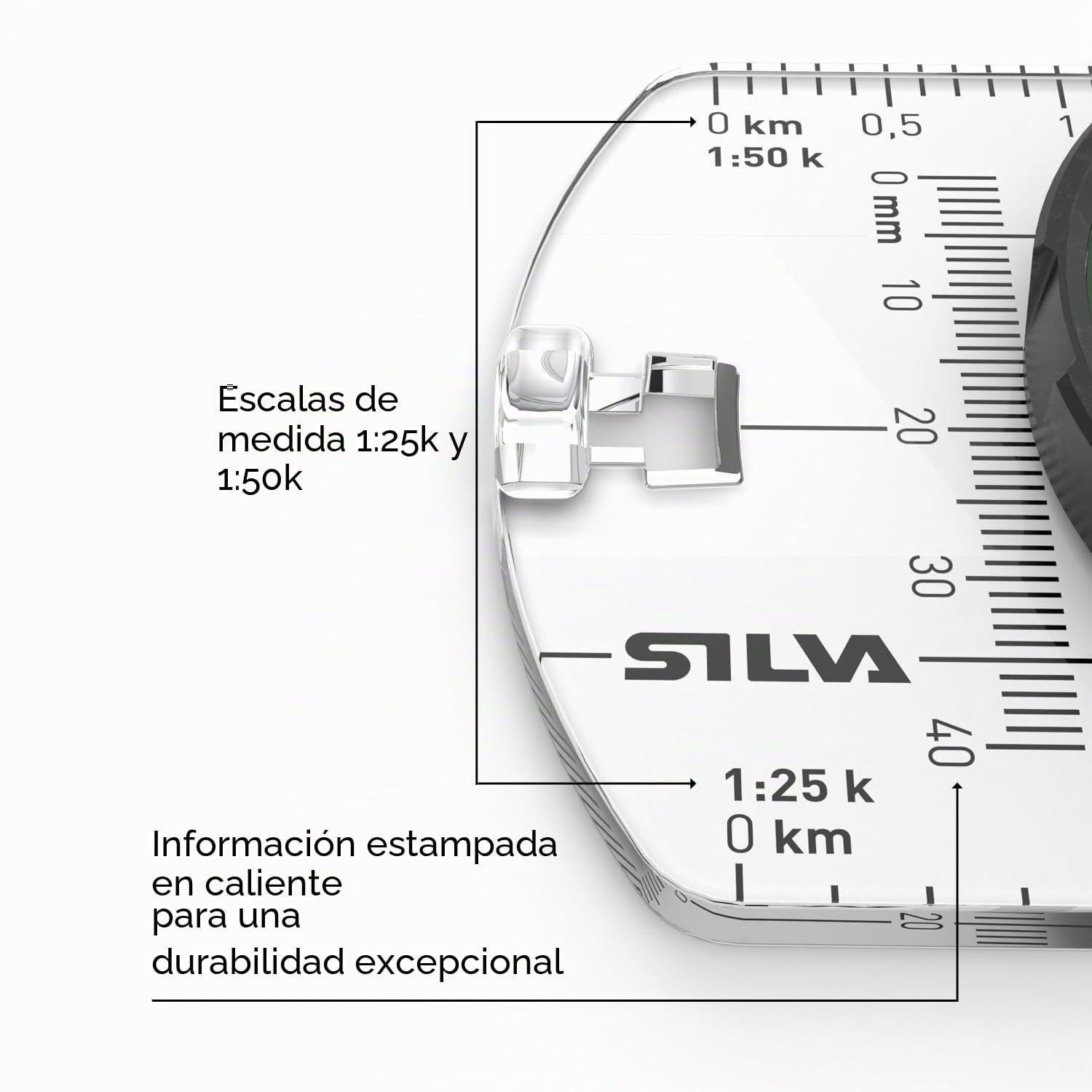 Silva BRÚJULAS Base Transparente con Espejo Terra Ranger S brújula (MN) SILVA Unisex Adultos