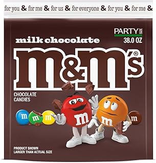 M&M'S Milk Chocolate Candy, Party Size, 38 oz Bag