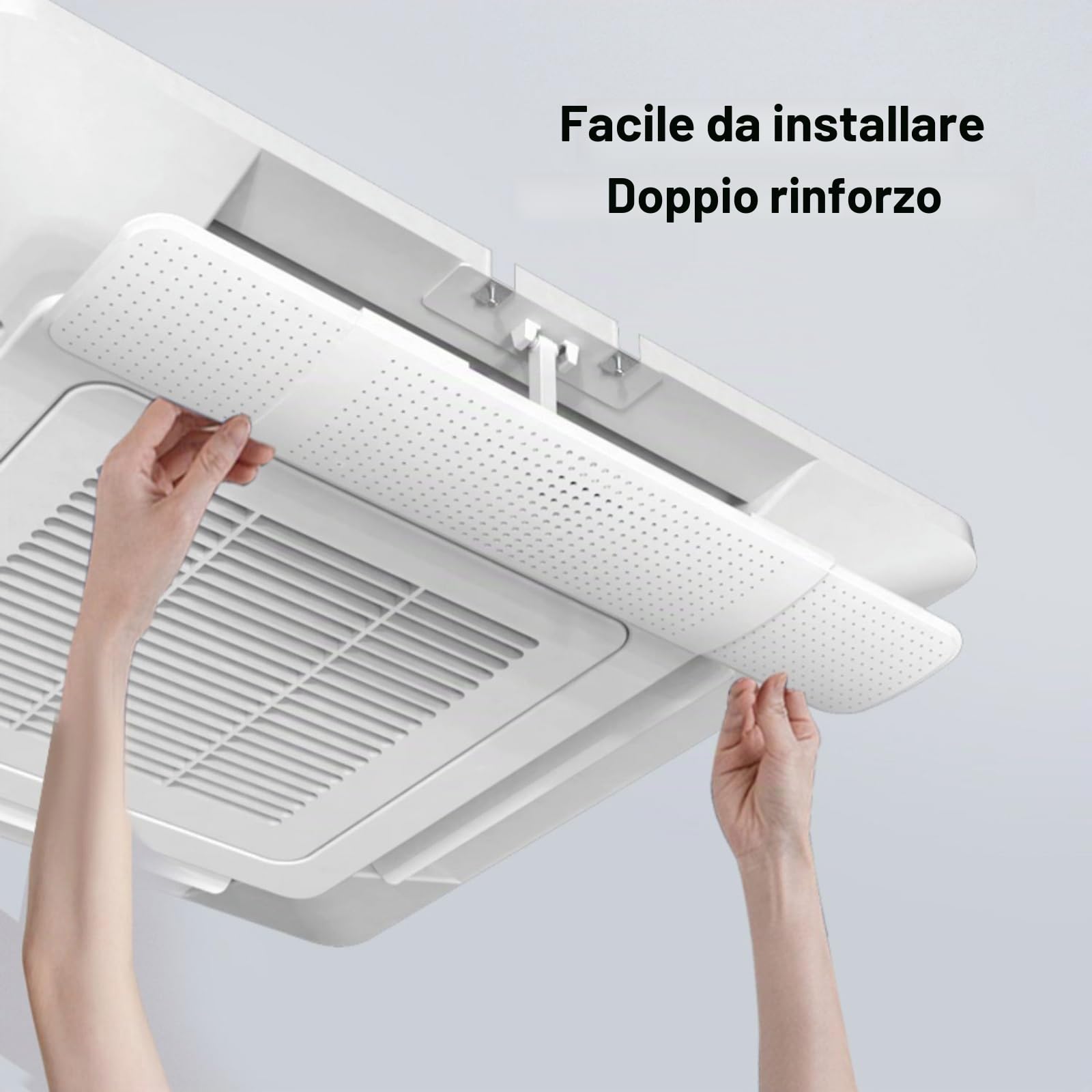 Deflettore Condizionatore Retrattile Deflettori per Condizionatori Regolabile Deflettore Aria Condizionata per unità a Cassetta da Soffitto, 4 Pezzi