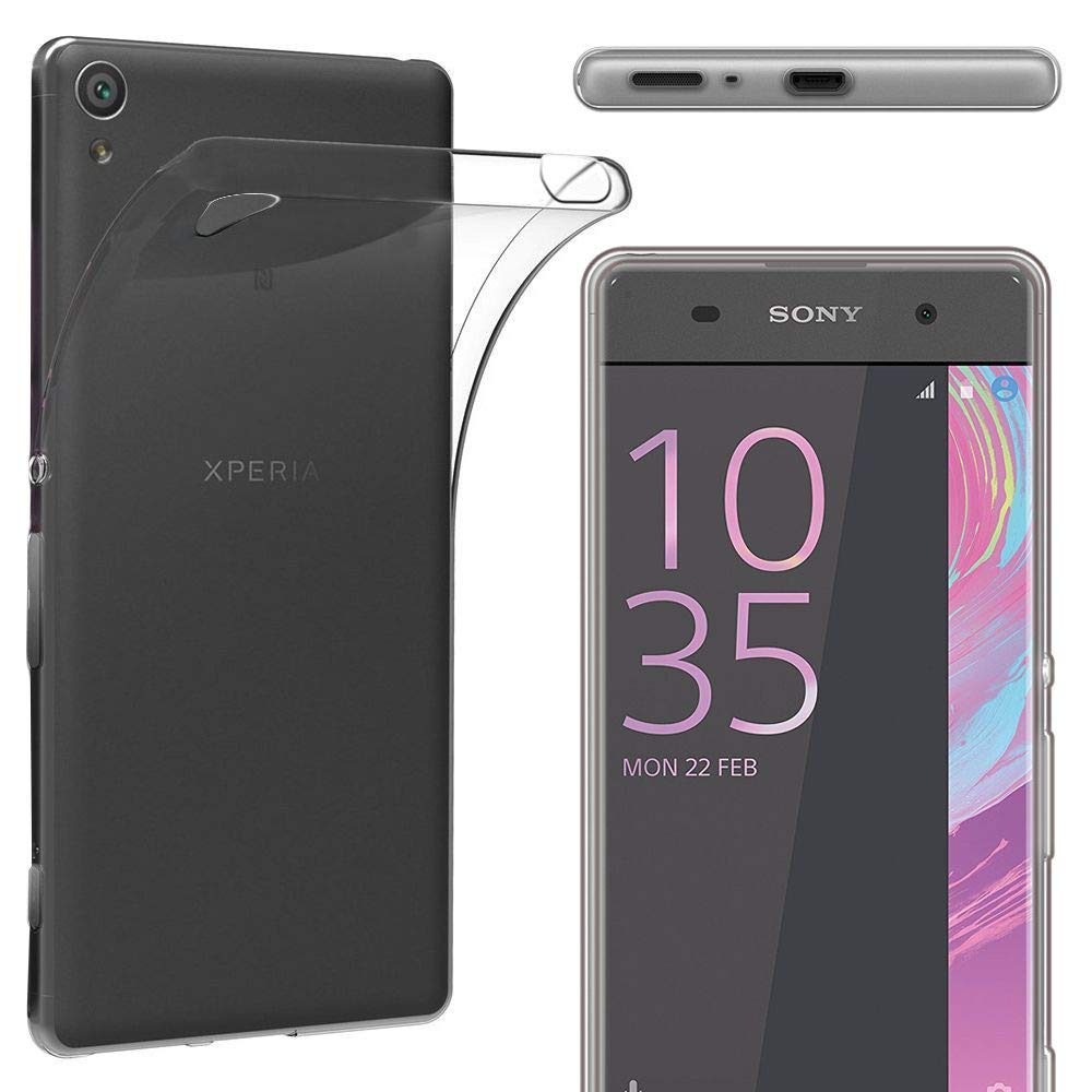 EbestStar Cover Trasparente In TPU + Vetro Temperato Per Sony Xperia XA Ultra / XA Ultra Dual – Custodia Sottile Antiurto E Pellicola Protezione Schermo 9H