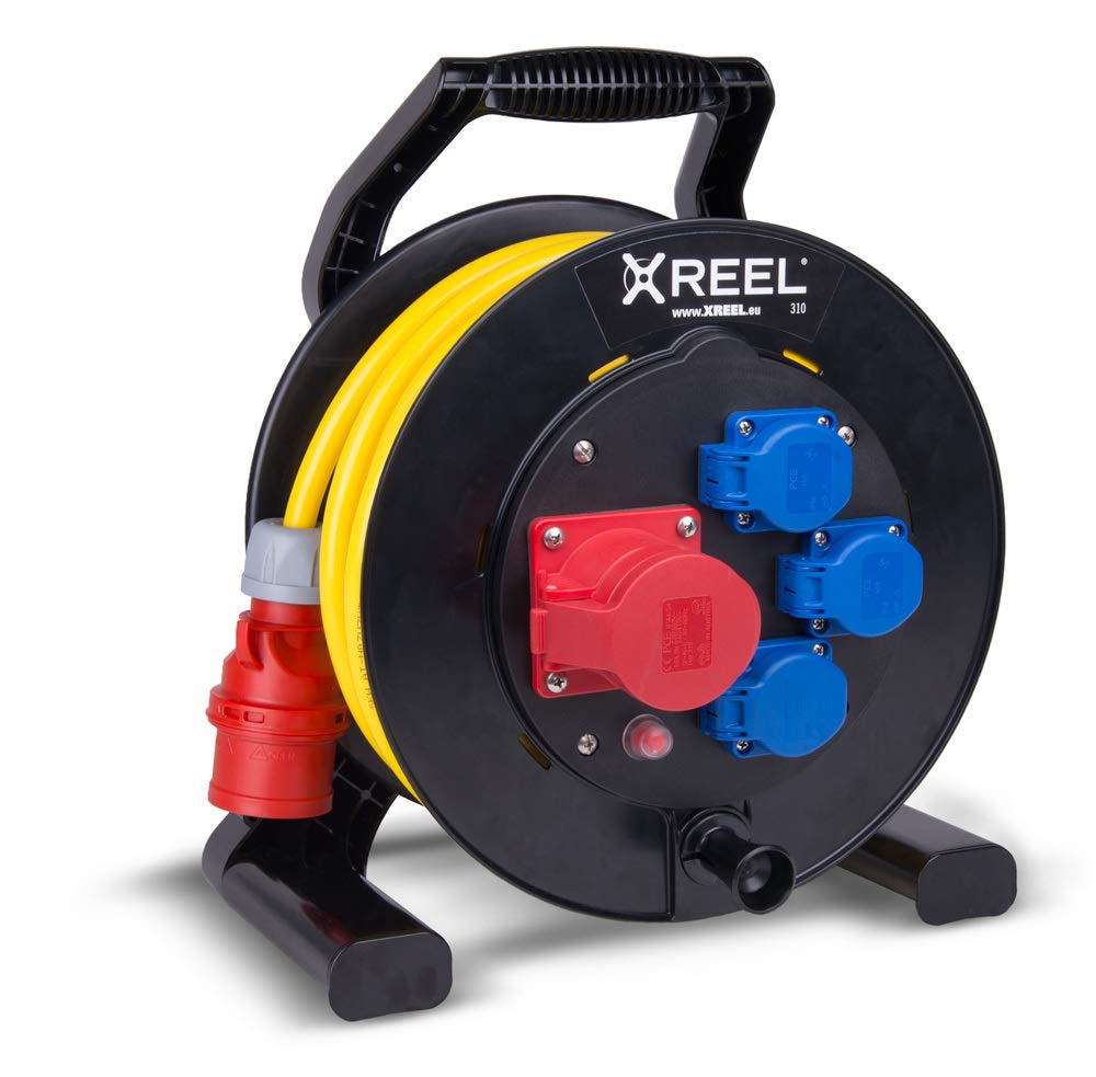 CEE Camping Kabeltrommel 25m - Gummi-Kabel H07RN-F 3G2,5 Für Wohnmobil & Wohnwagen