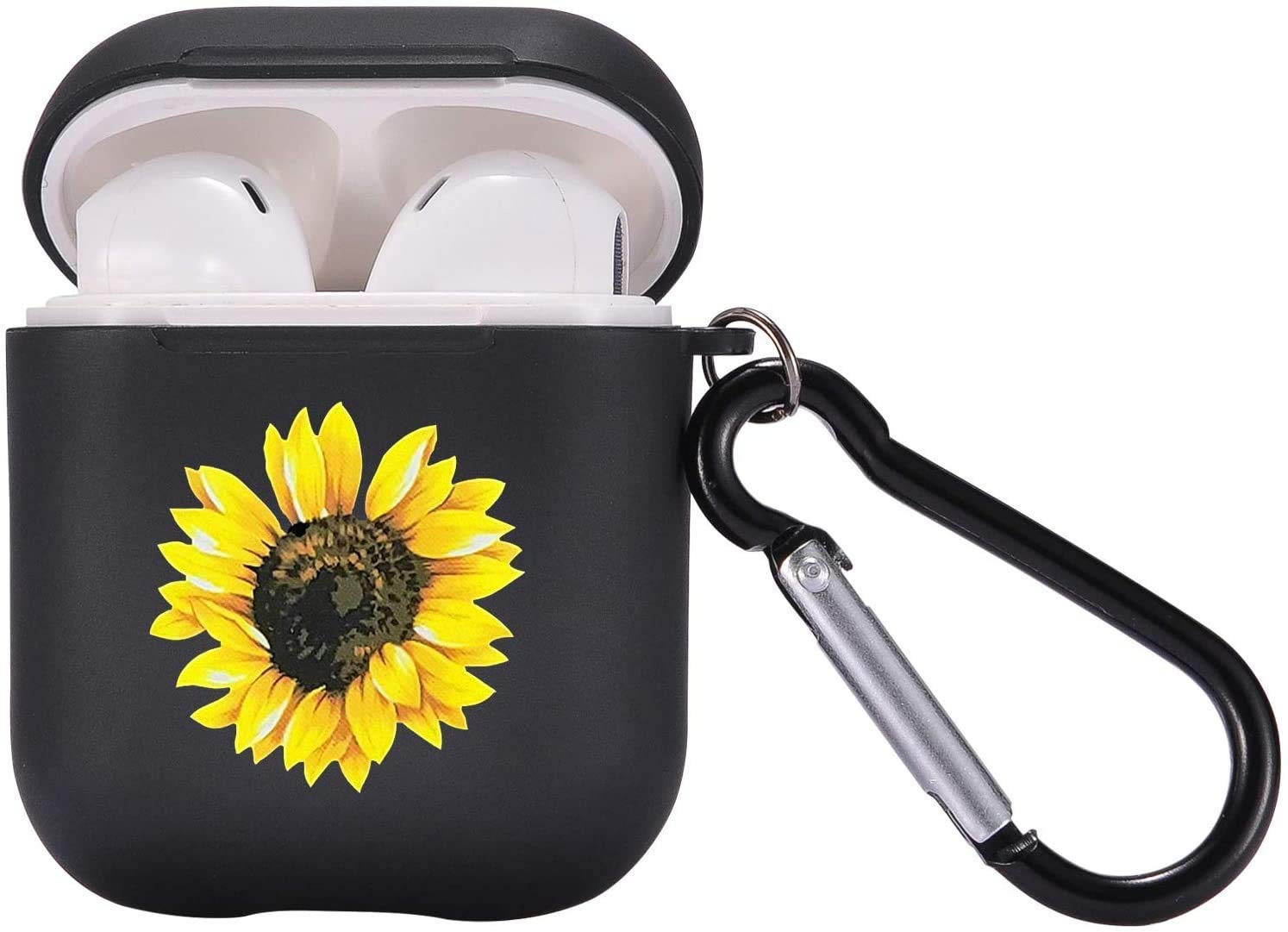 Airpods Case Easuny Flor Grabado Funda Compatible Con AirPods Pro 2 Funda 2022, Suave Silicona Protectora Funda Para Apple AirPods Pro 2ª/1ª Generación, Funda Con Funda Airpods 2