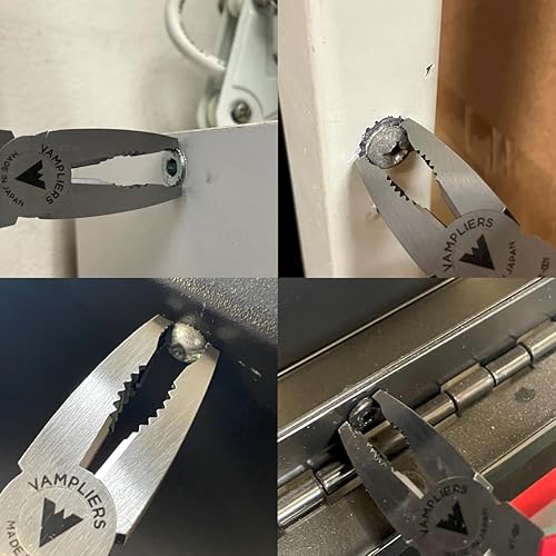 Miniatura 4 de VAMPLIERS Alicates de extracción de tornillos y corte de alambre BOSS de 7 pulgadas VT-001-7  Retira fácilmente tornillos atascados, oxidados,