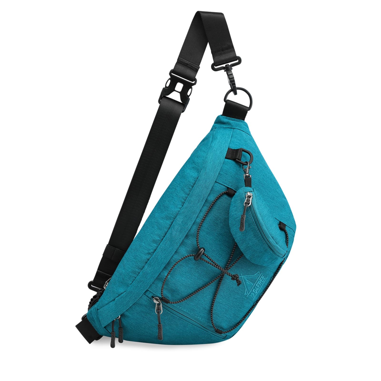 G4Free Borsa a tracolla, grande borsa a tracolla con blocco RFID, zaino a tracolla per uomini e donne, viaggi, escursionismo