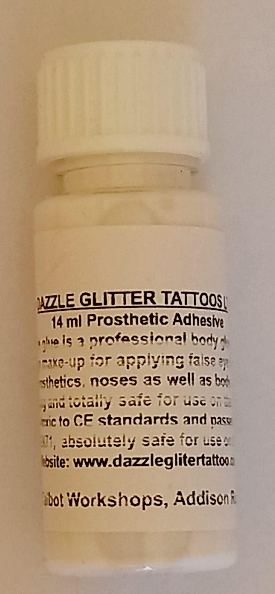 14 ml Pros-aide Prosaide body art glue adhesive for Halloween/glitter tattoos/theatrical/prosthetic/cosmetic/FX PAX use Halloween