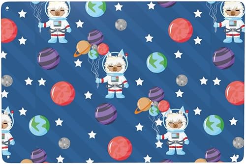 Cute American Camel Astronaut Seamless Picture Tin Signs Funny Vintage Metal Iron Sign For Home Bar Coffee Kitchen Room Wall Decor 8x12 Inch