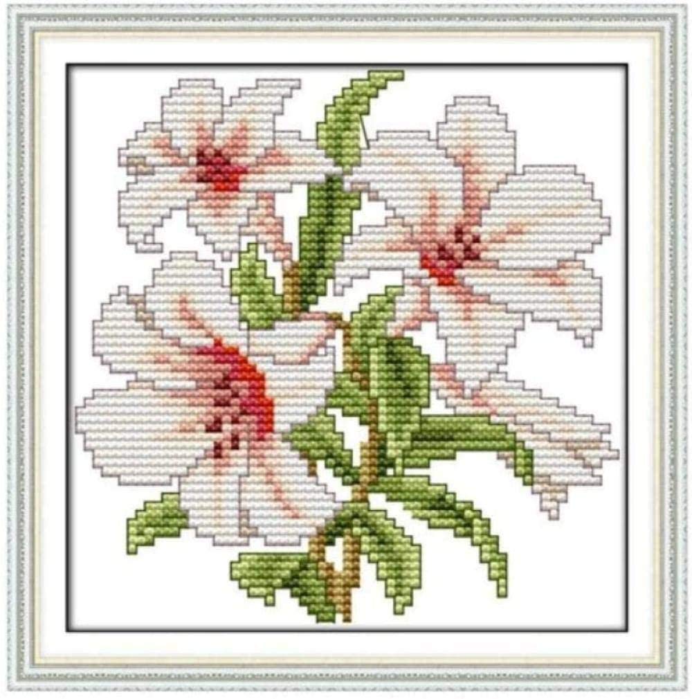 Broderie point de croix 21x21cm en coton multi-fils HD de qualité supérieure