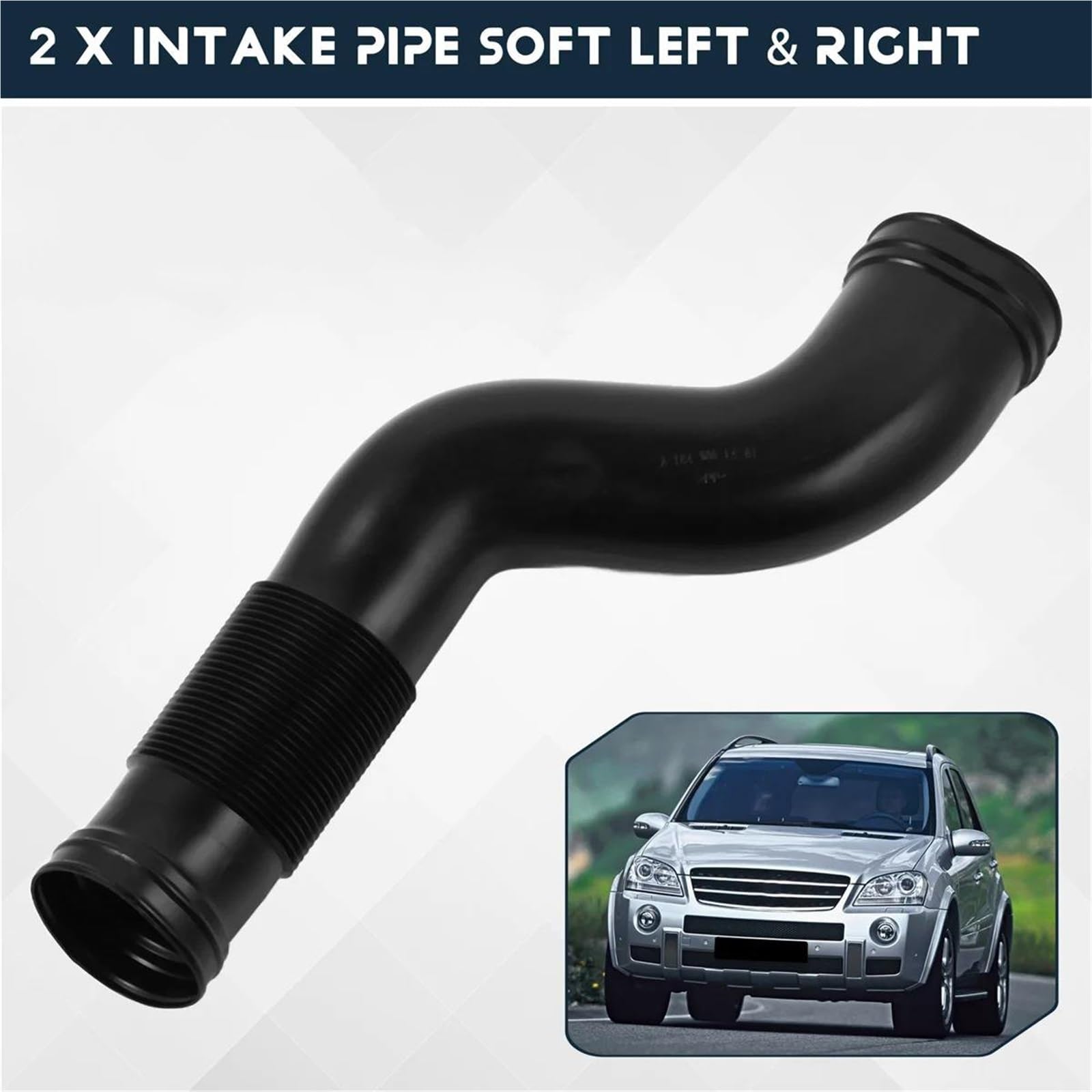 Tubo Aspirazione Aria Auto Auto Tubo Condotto Aspirazione Aria Sinistra E Destra per Mercedes per Benz W164 ML350 GL450 1645051361 1645051461 A1645051461 A1645051361 Tubo Aspirazione Auto