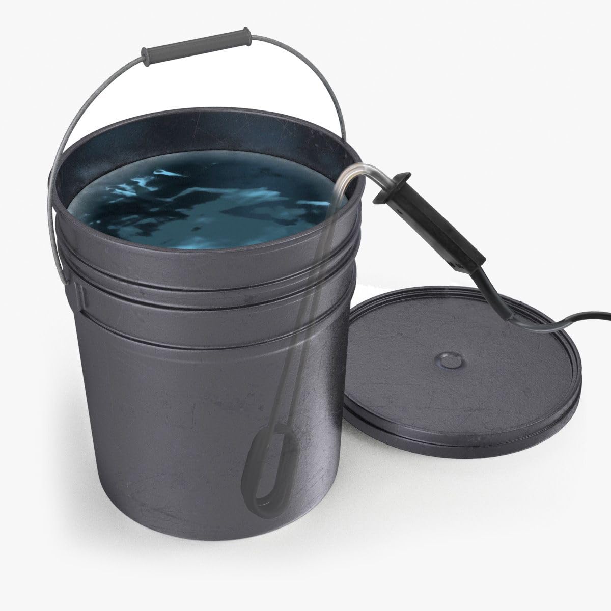 DOJA Barcelona | Tauchsieder | 1500W | Elektrische Wasserkocher-Heizung | 40x10cm | Tauchsieder-Heizung für Eimer | Wasser Widerstandsheizung | Tragbarer Flüssigkeitskessel | Reisewasserkocher