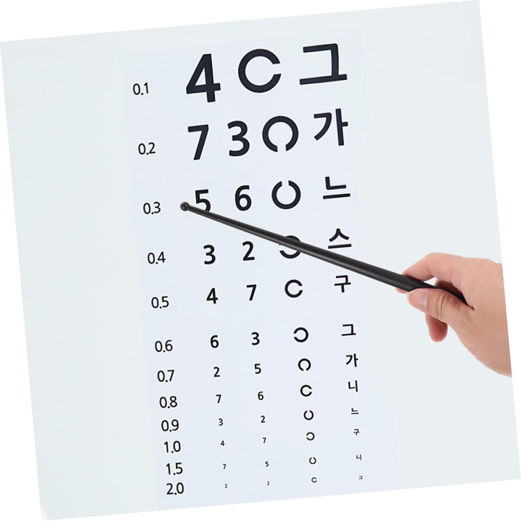 FOMIYES 4pcs Lightweight Visual Test Pointers for Eye Chart Exams Optometry Vision Testing Sticks for Accurate Eye Assessments