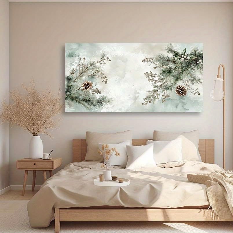 Tableau moderne sur toile de qualité supérieure motif feuillage AEFOUU - 4