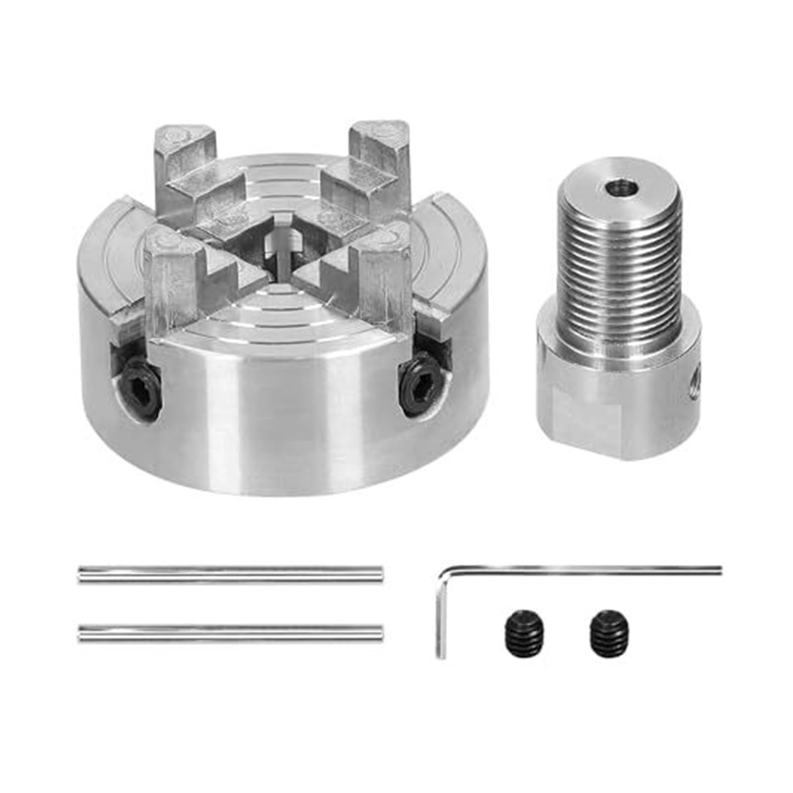 Lathe Chuck, 3 Jaws 4 Manual Self Centering Mounting Bolt for Grinding and Milling Machines (4 .17mm)(3 jaws-5mm)