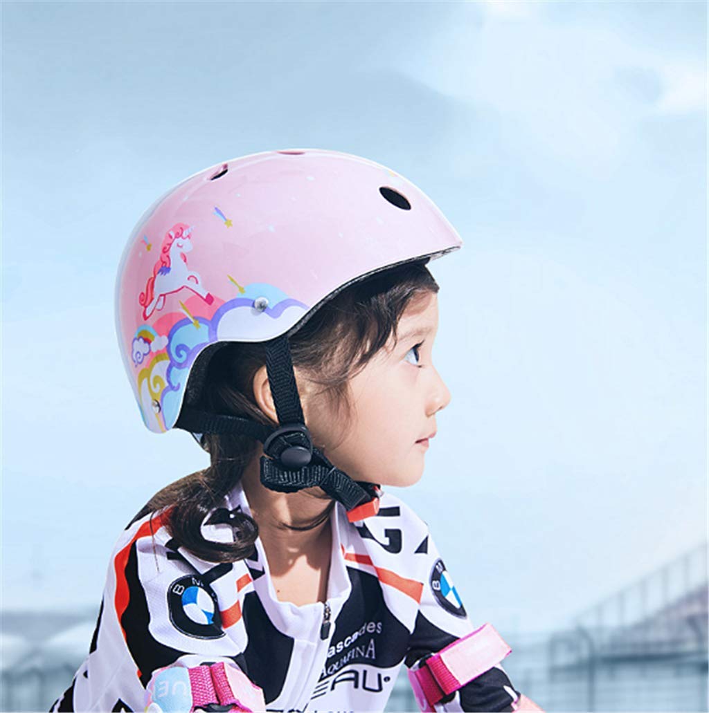 Casque de vélo pour enfant - Licorne - Réglable - Pour fille de 7 à 14 ans - Protection