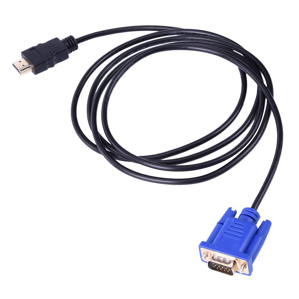 Cavo convertitore HDMI a VGA, 1080p HDTV HDMI a VGA maschio 15 pin per PC TV 1,5 m