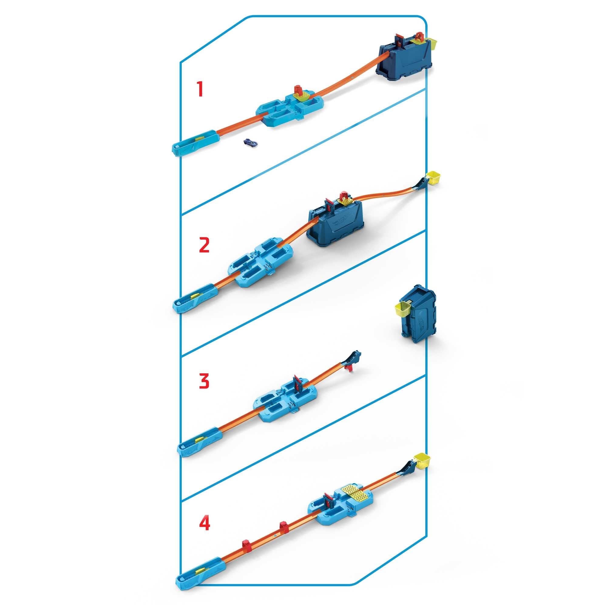 Hot Wheels Track Builder Unlimited Box Scontri Acrobatici