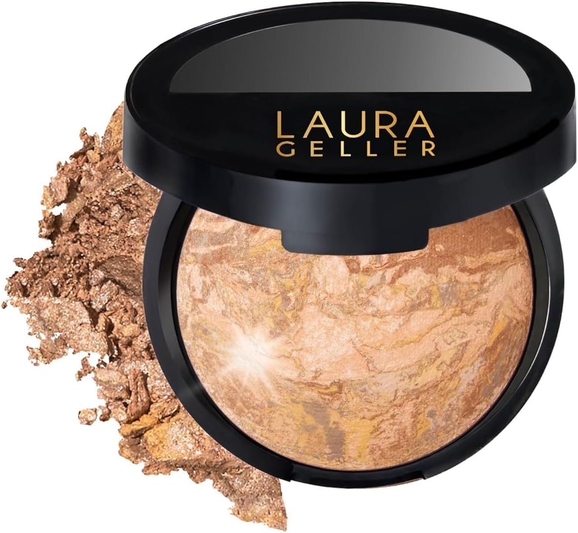 LAURA GELLER NEW YORK Baked Balance-N-Glow Illuminating Foundation - Medium - Buildable Sheer to Light Coverage - Satin Finish