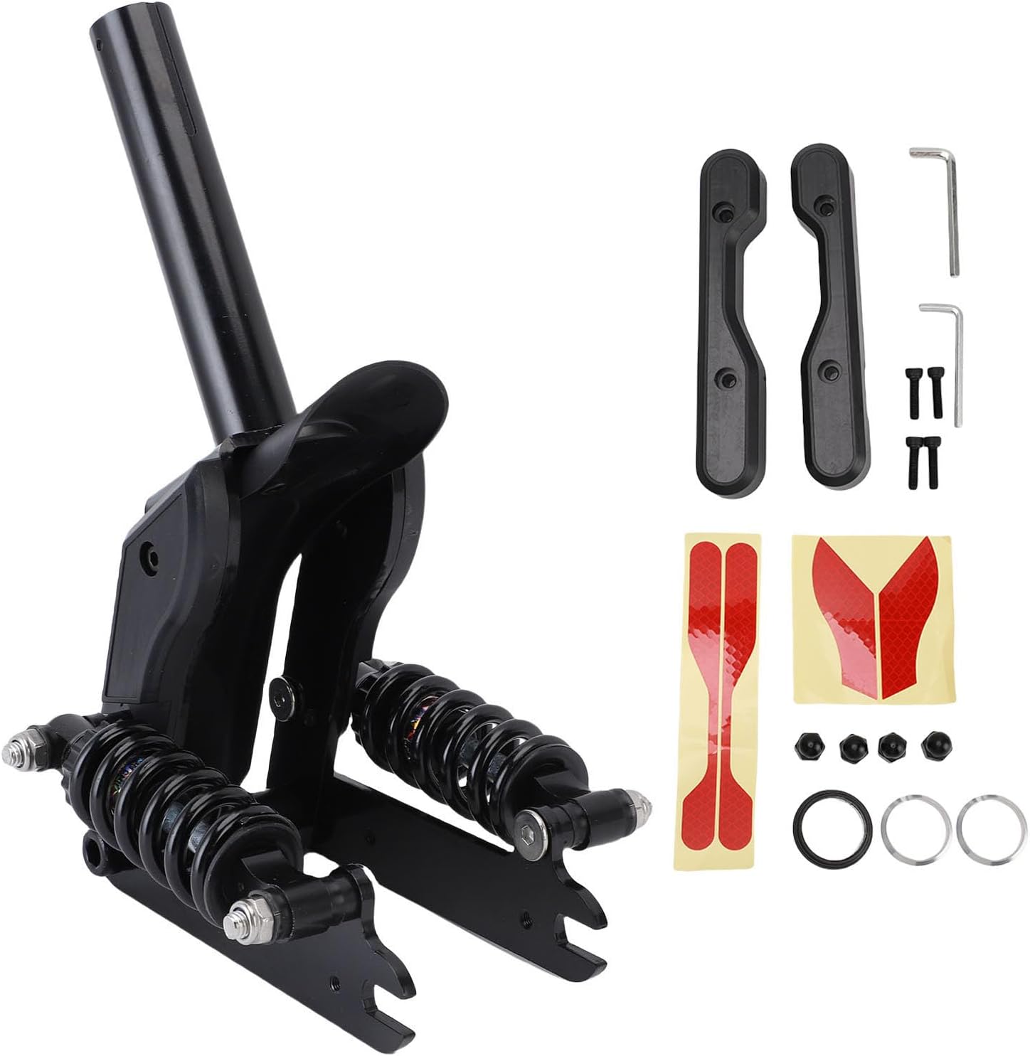 Keenso Electric Scooter Suspension Kit, Durable Aluminum Alloy Replacement for M365, Improved Comfort and Safety, Lightweight Sturdy for City Commuting