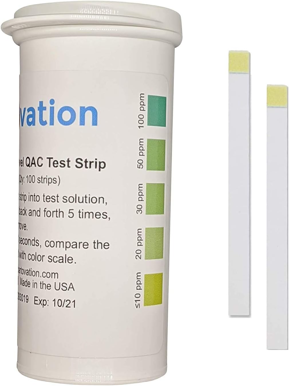 Residual Quat Test Strip