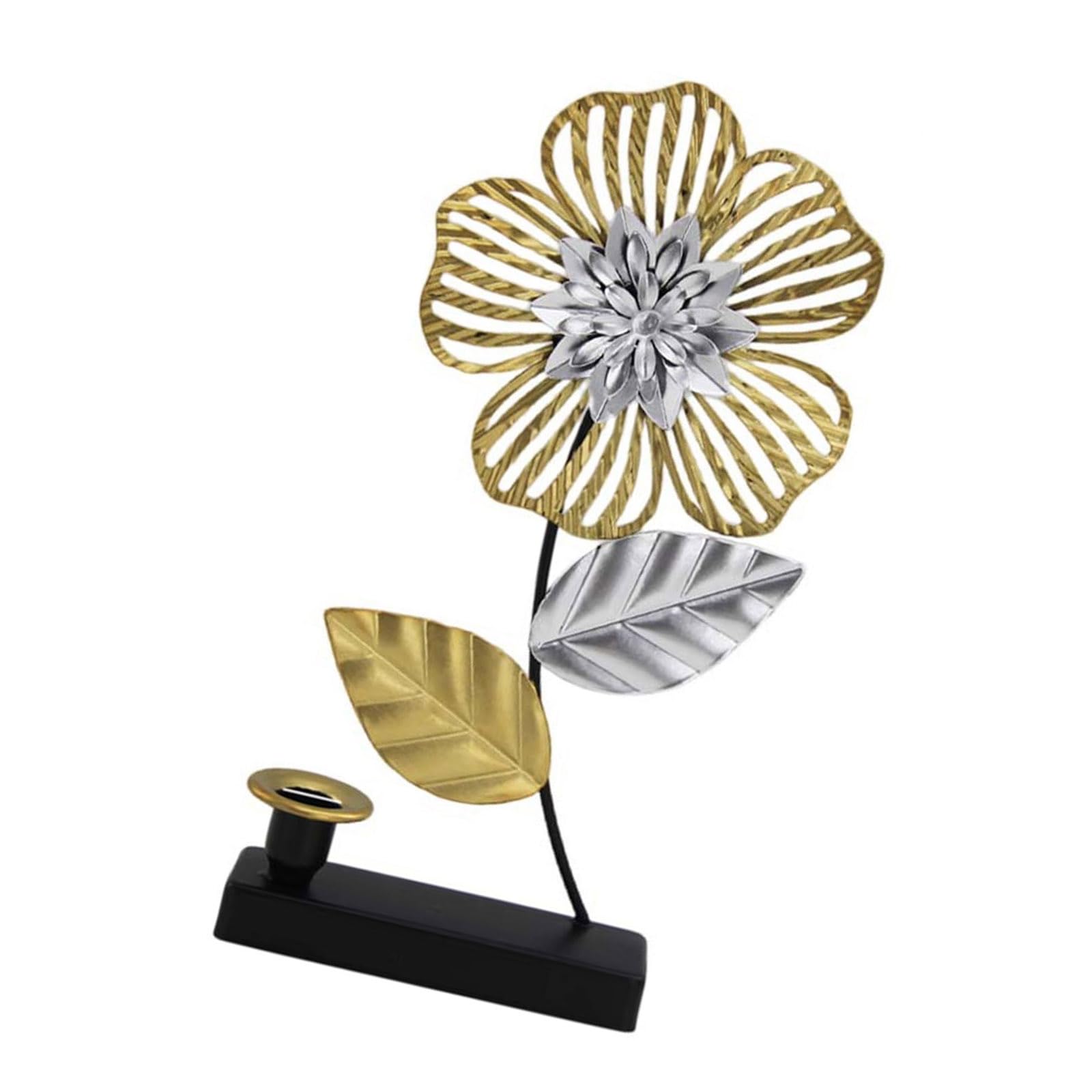 Nucelit European Iron Flower Taper Holders Artistic Carvings Candlestick Stand for Home Decors Romantics Dinner Setting European Elegant Taper Holders