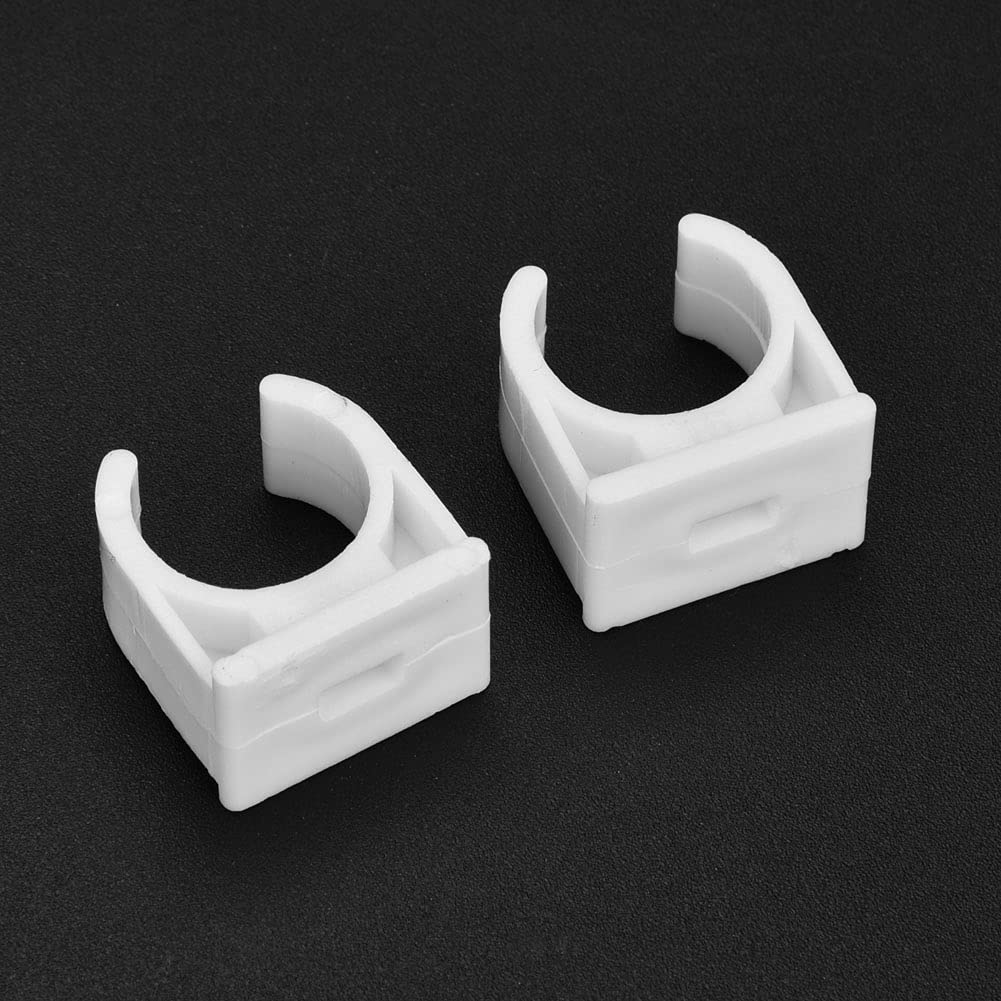 abrazadera pared tubos con tornillo + Abrazadera de un tubo, Akozon Abrazadera de tubo en forma de U Clips fijos para tubería de agua con tornillos 20 piezas(16mm)